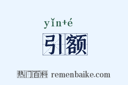 引额是什么意思的图片